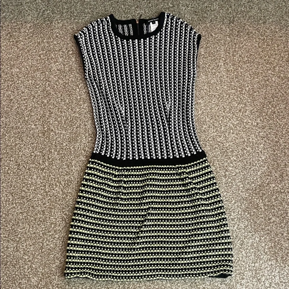 Nanette Lepore Striped Knit Sleeveless Dress - Picture 1 of 5